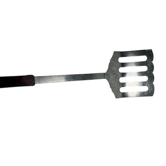 Vintage Stanhome Stainless Slotted Fluted Spatula Strainer and Slotted Spoon - Picture 5 of 16